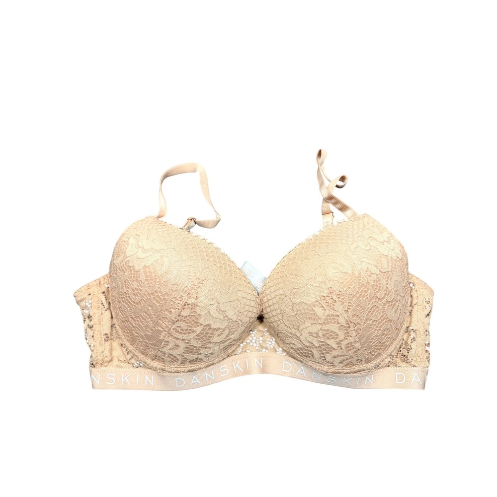 Danskin Intimates Women's Beige Lace‎ Push Up Bra 36B